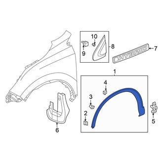 Honda OE - Front Right Wheel Arch Molding