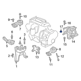 Honda OE - Automatic Transmission Mount Nut