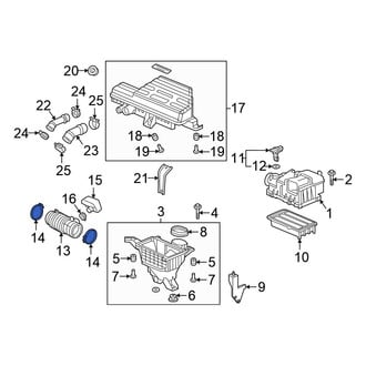 Honda OE - Engine Air Duct Clamp