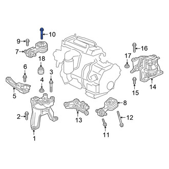 Honda OE - Upper Engine Torque Strut Bolt