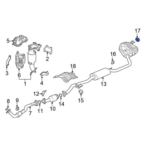 Honda OE 18215TLAA01 - Exhaust System Hanger