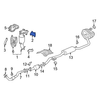 Honda OE - Rear Catalytic Converter Gasket