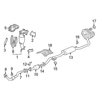 2018 Honda CR-V OEM Exhaust Parts - Systems, Tips CARiD