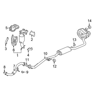 Honda OE - Exhaust System - Exhaust Components (2.0L)