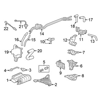 Honda OE - Emission System - Emission Components (LX 2.4L)