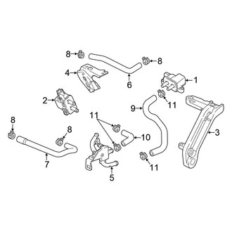 Honda OE - Emission System - Emission Components (Purge Control Valve), (Hybrid EX / Hybrid EX-L / Hybrid LX / Hybrid Touring)