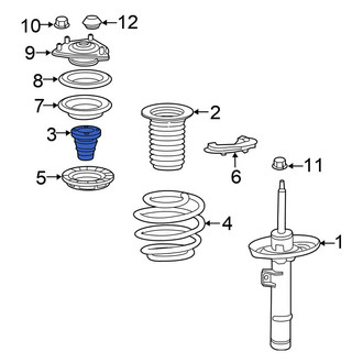 Honda OE - Front Suspension Strut Bumper