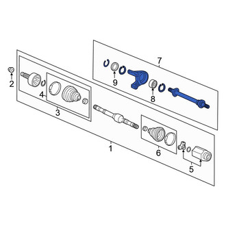 Honda OE - Front CV Intermediate Shaft