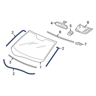 Honda OE - Upper Windshield Seal