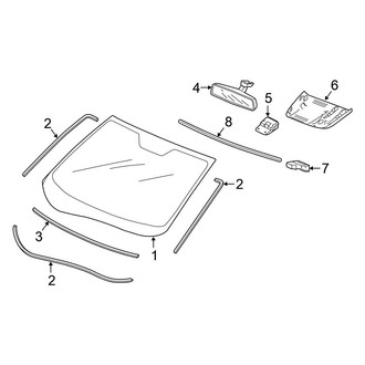 Honda OE - Windshield - Glass