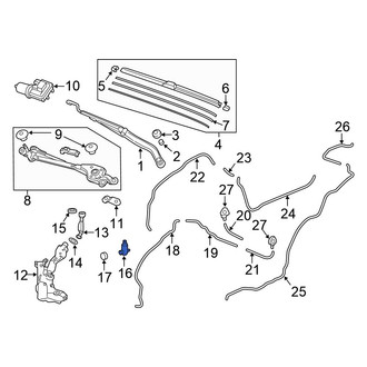 Honda OE - Windshield Washer Pump