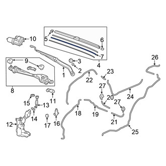 Honda OE - Right Wiper Blade Refill