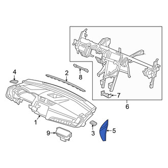 Honda OE - Right Instrument Panel Side Cover