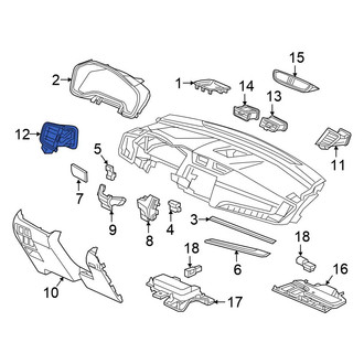 Honda OE - Left Outer Dashboard Air Vent