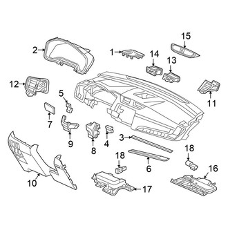 Honda OE - Instrument Panel Components (Instrument Panel, Trim)