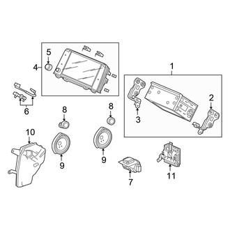 Honda OE - Instrument Panel - Sound System (With Touchscreen Display), (EX / EX-L / Touring)