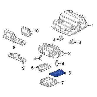 Honda OE - Left Map Light Lens