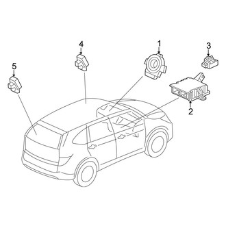 Honda OE - Restraint Systems - Air Bag Components (Modules & Sensors)