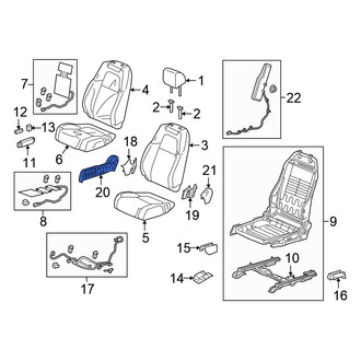 Honda OE - Front Right Outer Seat Trim Panel
