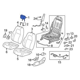 Honda OE - Front Left Headrest