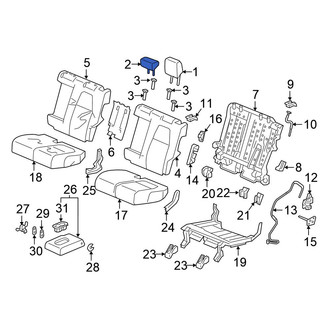 Honda OE - Rear Center Headrest
