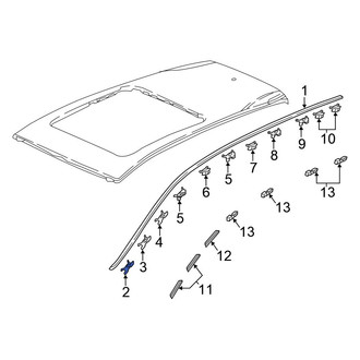 Honda OE - Roof Drip Molding Clip