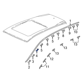 Honda OE - Roof Drip Molding Clip