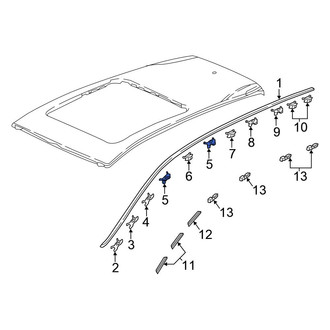 Honda OE - Roof Drip Molding Clip