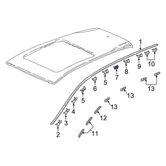 Honda OE - Roof Drip Molding Clip