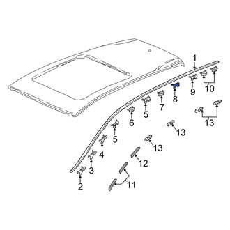 Honda OE - Roof Drip Molding Clip