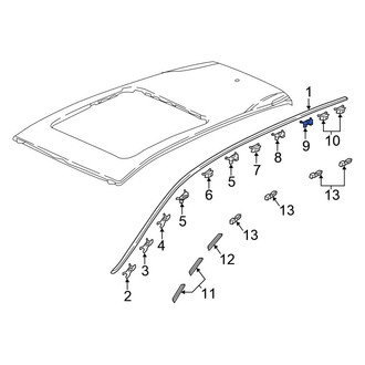 Honda OE - Roof Drip Molding Clip