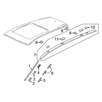 Honda OE - Roof Drip Molding Clip