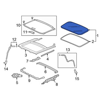 Honda OE - Sunroof Glass