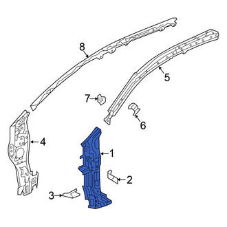 Honda OE - Left Lower Body A-Pillar Reinforcement