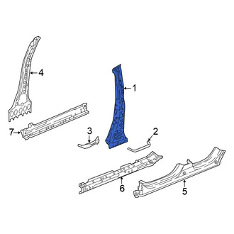 Honda OE - Right Body B-Pillar Reinforcement
