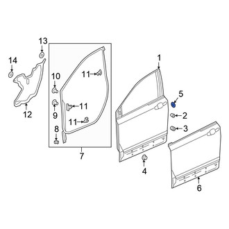 Honda OE - Door Shell Grommet