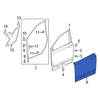 Honda OE - Front Left Outer Door Outer Panel