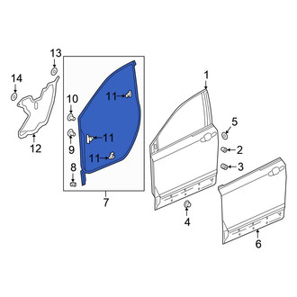 Honda OE - Front Left Outer Door Seal