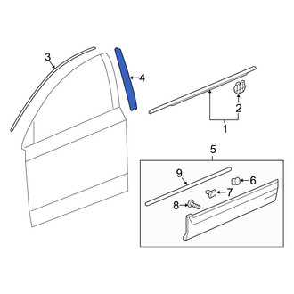 Honda OE - Front Right Door Applique