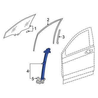 Honda OE - Front Left Window Regulator