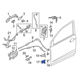 Honda OE - Front Left Lower Door Hinge