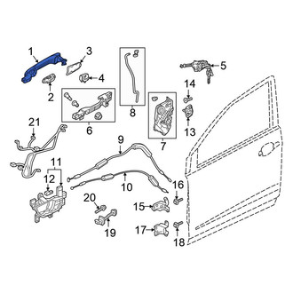 Honda OE - Rear Right Outer Exterior Door Handle