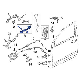 Honda OE - Front Right Exterior Door Handle Base