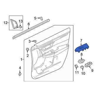 Honda OE - Front Left Door Switch Trim Panel