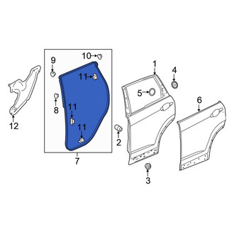 Honda OE - Rear Left Outer Door Seal