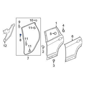 Honda OE - Door Seal Clip