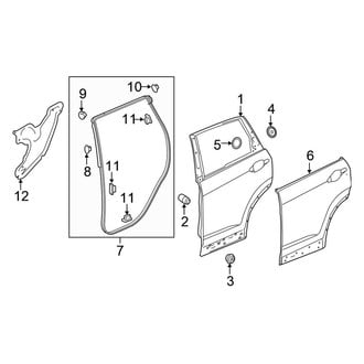 Honda OE - Rear Door - Door & Components