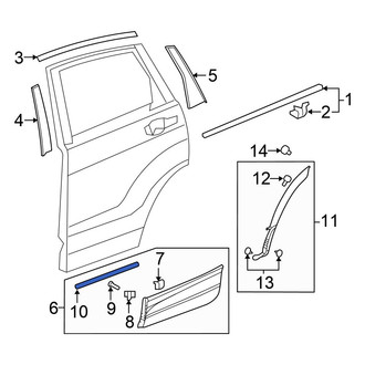 Honda OE - Door Molding Seal