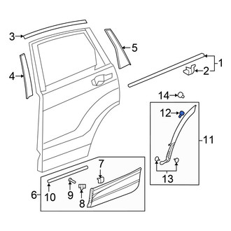 Honda OE - Wheel Arch Molding Clip