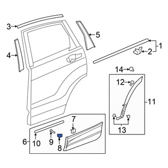 Honda OE - Door Molding Clip